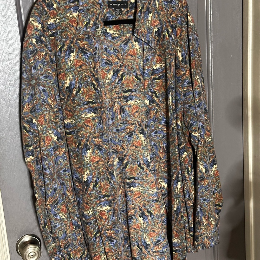 Jhane Barnes Multicolor Abstract Men's Shirt